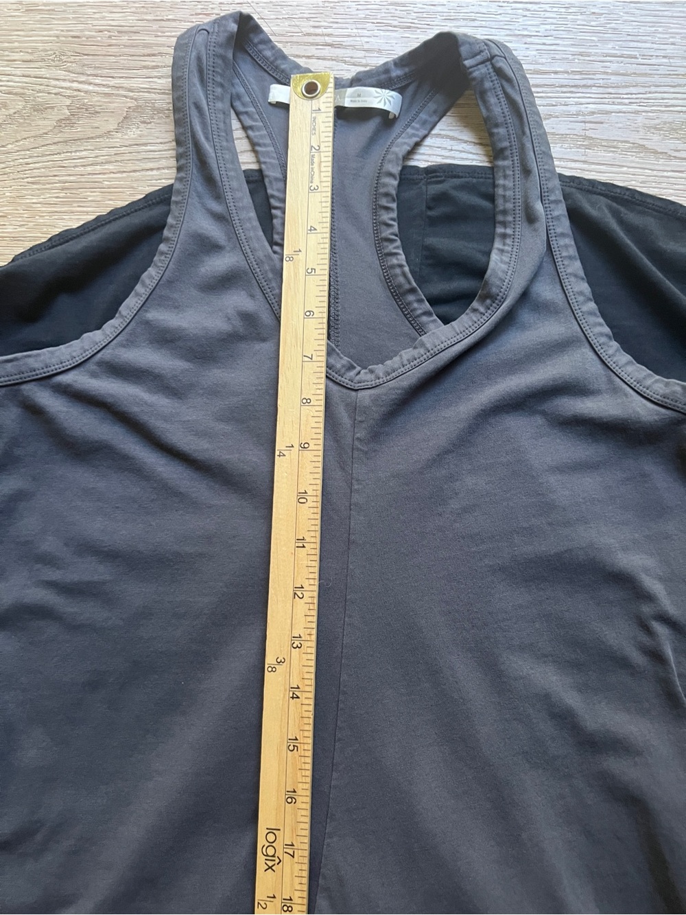 Athleta Dip Dye Middy Racerback Dress in Flint Grey - Picture 9 of 13